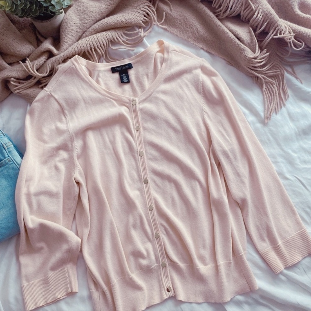 White House Black Market Pink Cardigan - Picture 8 of 16